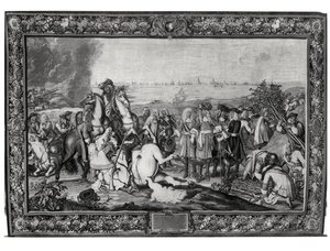 Louis XIV at the Siege of Douai, July 1667, Gobelins Workshop by Charles attr. to Le Brun