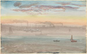East River, Sunrise by Charles de Wolf Brownell