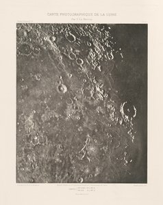 Photographic Chart of the Moon, plate XX, March 22 by Charles le Morvan