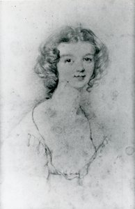 Portrait of Ellen Nussey by Charlotte Bronte