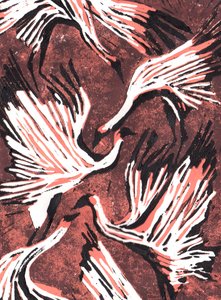 Flamingos, 2021 by Charlotte Orr
