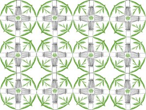 Matcha Repeat Pattern, 2018