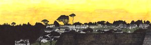 Sunset over Gylly Beach, 2020