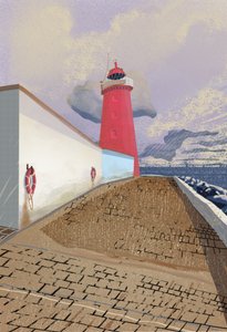 Red Lighthouse Path by Charlotte Trudgett