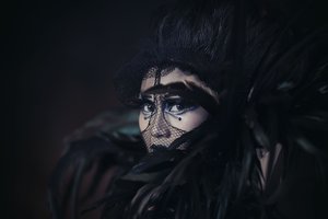 Mysterious Veiled Woman by Che Abu Bakar