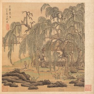 Paintings after Ancient Masters: Mr. Five Willows (Wuliu), Tao Yuanming by Chen Hongshou