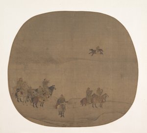 Nomads Hunting with Falcons, Early 13th Century by Chen Juzhong
