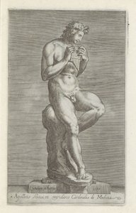 Sculpture of Apollo (Ancient Sculptures in Rome series) by Cherubino Alberti