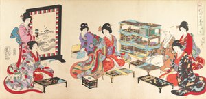 Chiyoda Castle Album of Women by Chikanobu Yoshu