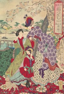 Western Clothing from the Series An Array of Auspicious Customs of Eastern Japan Azuma fu