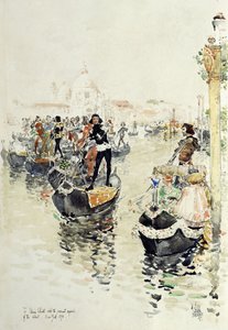 A Venetian Regatta by Childe Frederick Hassam