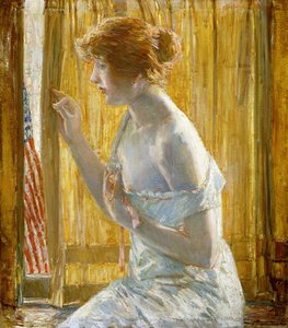 Boys Marching By by Childe Frederick Hassam