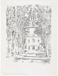 Colonial Church, Gloucester by Childe Frederick Hassam