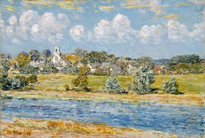 Landscape at Newfields, New Hampshire by Childe Frederick Hassam
