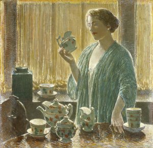 Strawberry Tea Set by Childe Frederick Hassam