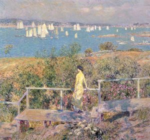 Yachts, Gloucester by Childe Frederick Hassam