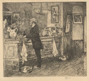 A New England Barroom by Childe Hassam
