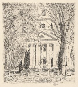 Church at Old Lyme, 1924 by Childe Hassam