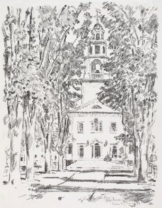 Colonial Church, Gloucester by Childe Hassam