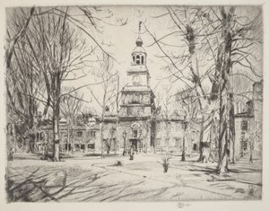 Independence Hall by Childe Hassam