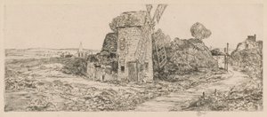 Long Island Windmill, 1929 by Childe Hassam