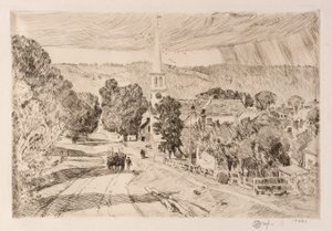 The Vermont Village (Peacham) by Childe Hassam