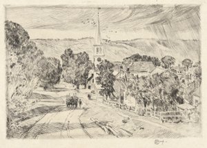 Vermont Village, 1923 by Childe Hassam