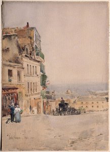 View in Montmartre, Paris by Childe Hassam