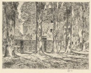 Village Elms, 1923 by Childe Hassam