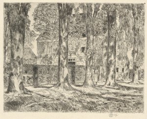 Village Elms, 1923 by Childe Hassam