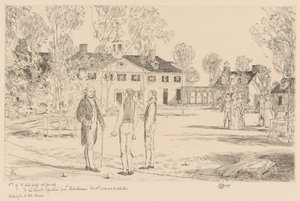 Washington at Mt. Vernon by Childe Hassam