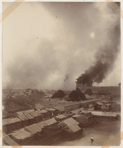 A Great Fire at the Main Gate of Peking by Chinese Photographer