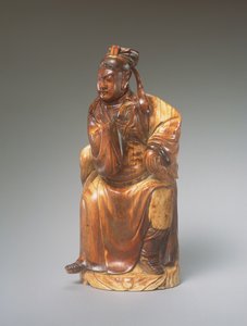 Figure of Guandi Seated, 14th-15th Century by Chinese School
