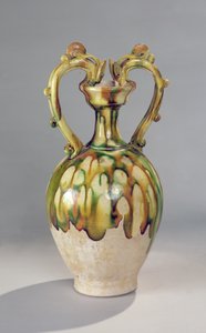 Amphora with Dragon Head Handles, Tang Dynasty