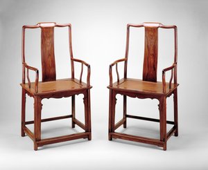 Armchairs with Continuous Yoke Backs, c.1600