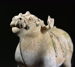 Bull, Warring States period (detail) by Chinese School