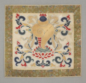 Eight Buddhist precious things, conch shell, 17th century by Chinese School