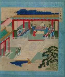 Emperor Hui Tsung taking part in a festival