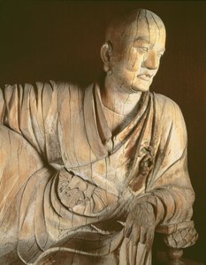 Figure of a lohan, Yuan dynasty by Chinese School