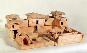 Funerary model of a farm, from Thanh Hoa, Vietnam
