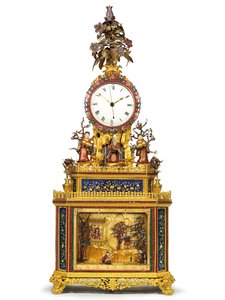 Imperial striking, musical and automaton "Daoist Immortal" clock, Guangzhou workshops, Qianlong period