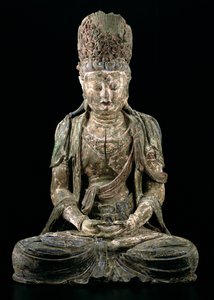 Large seated bodhisattva in meditation, Jin dynasty (1115-1234)