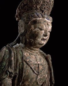 Large seated bodhisattva in meditation, Jin dynasty (1115-1234) (detail)