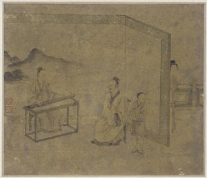 Listening to the Zither, Ming or Qing Dynasty