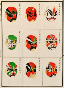 Make up designs for Chinese Opera Characters