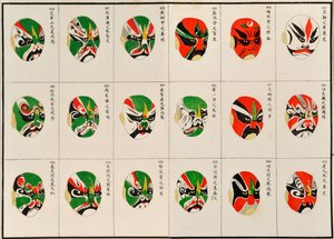 Make up designs for Chinese Opera Characters