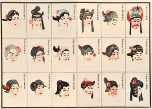 Make up designs for Chinese Opera Characters
