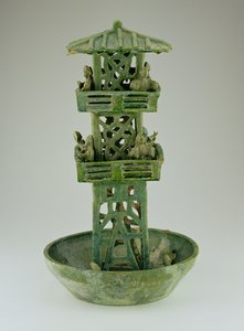 Model of a watchtower, Han Dynasty by Chinese School