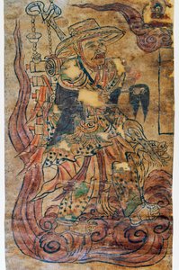 Pilgrim monk, miniature, Dunhuang, Chinese civilization by Chinese School