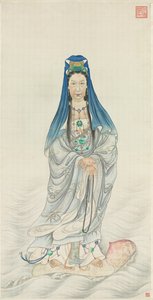 Portrait of Empress Dowager Cixi as Guanyin by Chinese School
